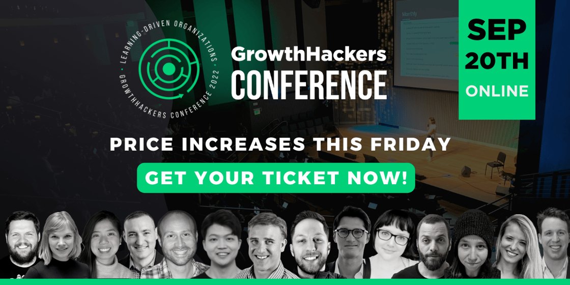 GrowthHackers Conference, September 20th, online